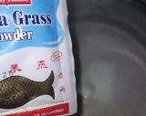 A picture of step 2 of China grass ka halwa.