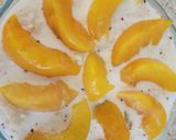 A picture of step 4 of My So Simple Peach Bread pudding. 😁.