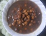 A picture of step 4 of Khale chana.