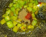 A picture of step 2 of Turai ki sabji.