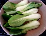 A picture of step 1 of My Sesame Pak Choi Ginger + Smoked Garlic. 😍.