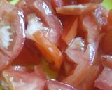 A picture of step 4 of Sey bhajhhi (fish + veg).