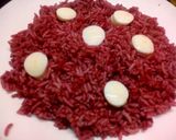 A picture of step 3 of Bloody Eye Rice.