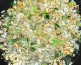 A picture of step 1 of Tangy and tasty Vegetable fried rice with leftover rice.