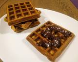 Gaufres healthy coco-cannelle et sauce au chocolat étape de la recette 2 photo