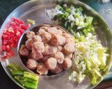A picture of step 2 of Healthy Fried soya rice(using leftover rice).