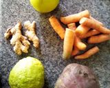 A picture of step 1 of Beetroot Juice!.