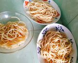 Hình bước làm 1 của món Mì spagetti sauce thịt viên