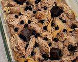Foto langkah ke 4 dari resep Puding Roti Cokelat.