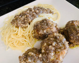 Foto del paso 5 de la receta: Albóndigas de ternera y queso con salsa de champiñones