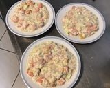 Une image de l'étape 7 de Tomates ananas margold farcies brousse corse,crevettes roses et concombre noa.