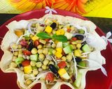 A picture of step 6 of Leftovers diet beans salad in tacos 🌮.