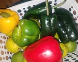 A picture of step 1 of Rajas con huevo.