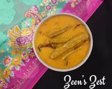 A picture of step 3 of Drumsticks Khatti Daal.