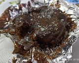 A picture of step 6 of Chocolava cake.