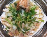 Hình bước làm 2 của món Cá diêu hồng hấp nấm kim châm
