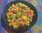 A picture of step 4 of Khatay aloo.