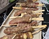 Une image de l'étape 4 de Brochettes de boeuf au fromage.