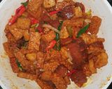 Foto langkah ke 5 dari resep Oseng Ikan Asin Tenggiri Tahu Tempe.