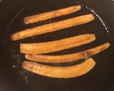 A picture of step 3 of California Farm Organic Banana Peel Bacon.