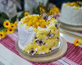 صورة لخطوة 13 من وصفة كيكة مانجو بطريقتي 🥭 lassi mango cake