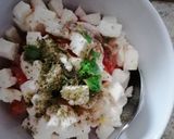A picture of step 2 of Bruschetta Caprese.