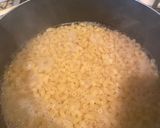 Hình bước làm 1 của món Nui soup thịt băm
