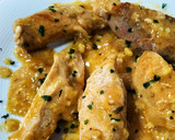 Foto del paso 9 de la receta: Pollo y secreto ibérico en salsa de sidra