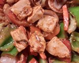 A picture of step 4 of Chilli Paneer Capsicum.