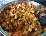 Foto del paso 7 de la receta: Arroz blanco con elotitos y curry con pollo