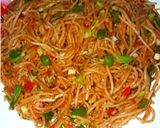 A picture of step 1 of Chow Mein.