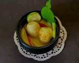 A picture of step 8 of Gondhoraj Dim / Eggs with Kafir Lime.