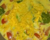 A picture of step 3 of Spinach, tomato & cheese omelette!.