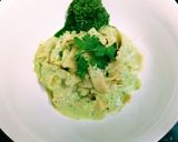 A picture of step 8 of Lentil Fettuccine with cheesy coriander pesto.