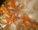 A picture of step 6 of Chicken and not Dumplings.