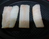 Foto del paso 1 de la receta Bacalao a la muselina de ajo y pimientos con thermomix