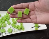 A picture of step 4 of Green Jelly Bites.