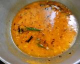 A picture of step 3 of Sour urad dal.