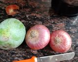 A picture of step 1 of Pudina chutney.