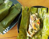 Foto langkah ke 4 dari resep Pepes Daging Sapi Tempe Jamur Pake Kemangi.
