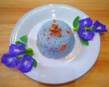 Foto langkah ke 5 dari resep 115. Nasi Liwet Bunga Telang aka Nasi Kerabu Malaysia 💙.
