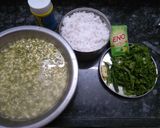 A picture of step 1 of Moong dal Dhokla.