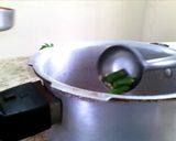A picture of step 2 of Healthy Mooligai Mudakathan Thoothuvalai Keerai Masiyal - calcium rich.