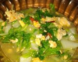 Foto langkah ke 5 dari resep Sawi putih + telur orak arik.