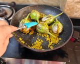 A picture of step 6 of Maharashtrian Traditional Khare Vange.