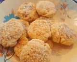 A picture of step 8 of Shortbread cookies filled with orange zest and coconut. 😀.