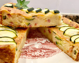 Foto del paso 16 de la receta: Pastel salado con yogur y calabacín
