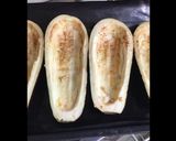 Une image de l'étape 1 de Aubergines farcies saucisses Strasbourg champignons poivrons épices cajun et scamorza grillée.