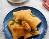 Foto langkah ke 5 dari resep Dadar Gulung Wortel isi Unti Kelapa.