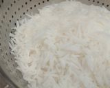 A picture of step 1 of Chinese fried rice and manchow soup.